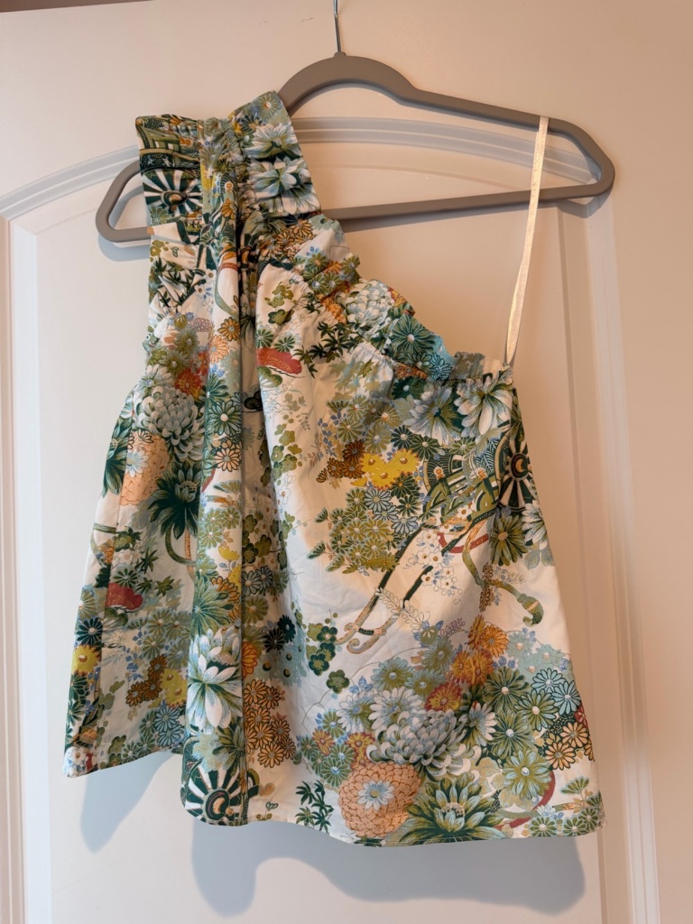 NWT Masons Daughter Floral One-Shoulder Top
